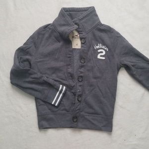 Cropped sweatshirt/cardigan